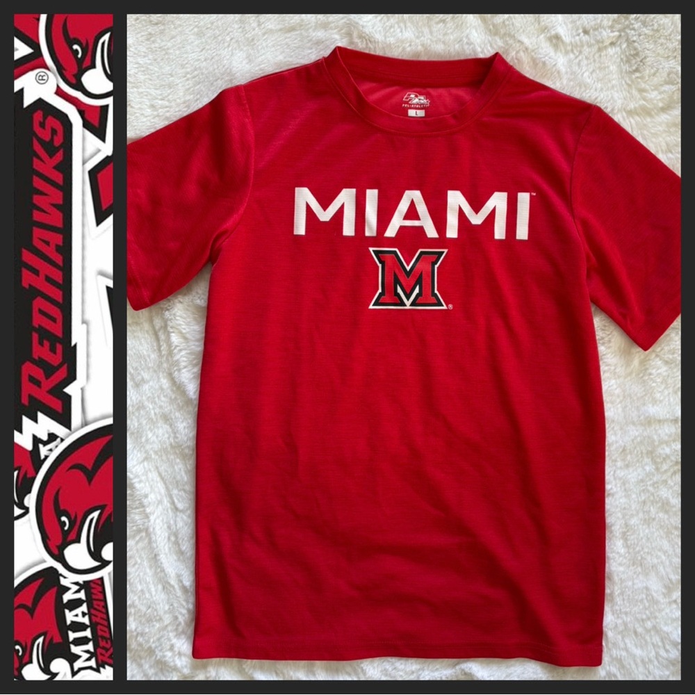 NWOT Miami Redhawks Boys Performance Tee